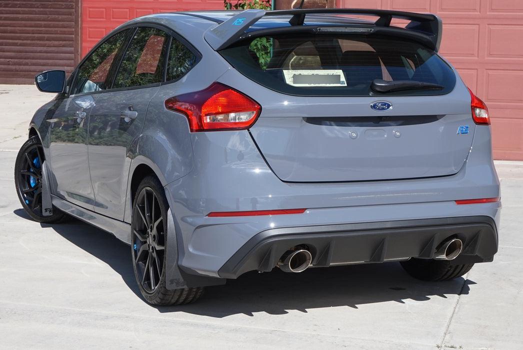 RokBlokz Original Rally Mud Flaps Black Flaps/Grey Logo Focus RS / Focus ST 13-19 | 2FOCUSSTBLK/GREYO