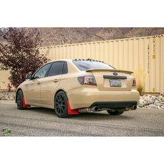 RokBlokz Original Rally Mud Flaps Black Flaps/Red Logo 08-10 WRX / 08-11 Impreza