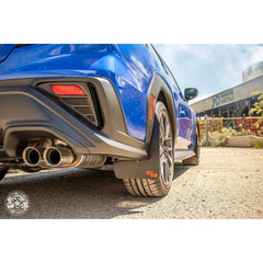 RokBlokz Original Rally Mud Flaps Black with Black Logo Subaru WRX 22-26 | S-VB-O-BLK/BLK