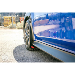 RokBlokz Original Rally Mud Flaps Blue Flaps w/ White Logo Subaru WRX 22-26 | S-VB-O-DBL/WHT