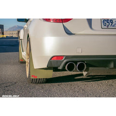 RokBlokz Original Rally Mud Flaps Red Flaps/White Logo WRX / STI Sedan 2011-2014