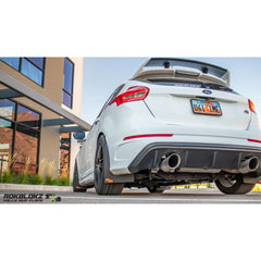RokBlokz Original Rally Mud Flaps White Flaps/Nitrous Blue Logo Focus RS / Focus ST 13-19 | F-FORS-O-WHT/NBL