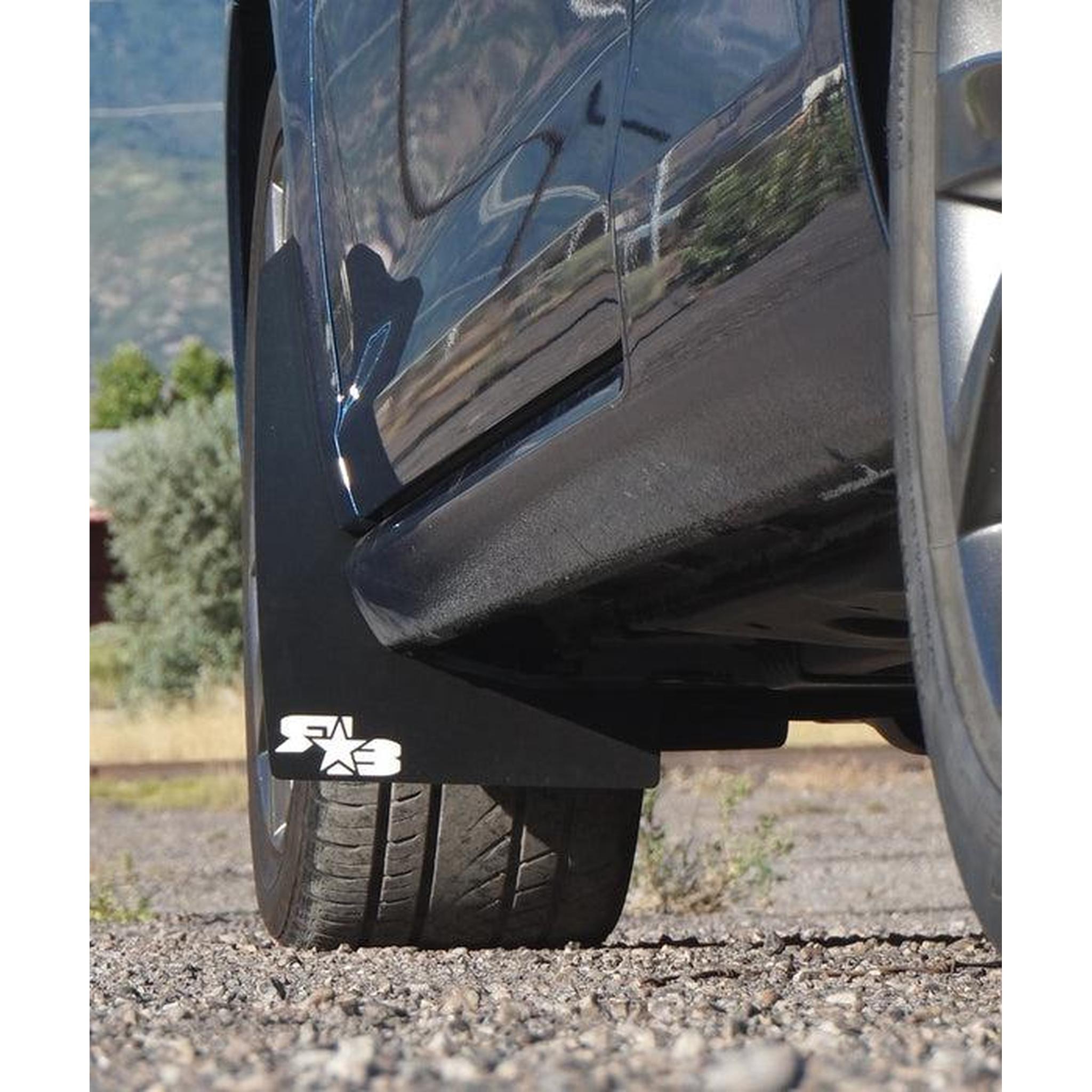RokBlokz Original Rally Mud Flaps White Flaps/Red Logo Volkswagen Golf Mk7 15-21 | V-MK7-O-WHT/RED
