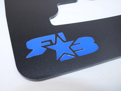 RokBlokz Short Rally Mud Flaps Black Flaps Blue Logo Subaru 2022-2026 WRX | S-VB-S-BLK/BLU