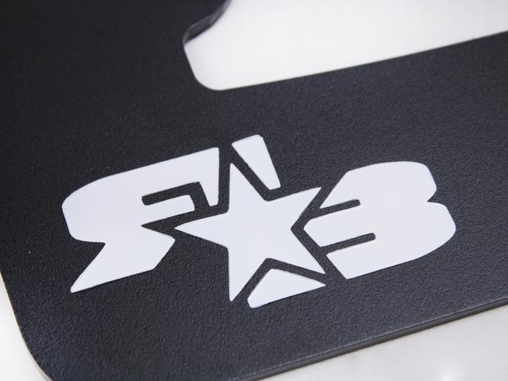 RokBlokz Short Rally Mud Flaps Black Flaps White Logo Subaru 2022-2026 WRX | S-VB-S-BLK/WHT