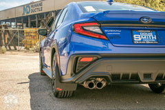 RokBlokz Short Rally Mud Flaps Orange Flaps Black Logo Subaru 2022-2026 WRX | S-VB-S-ORG/BLK