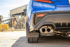RokBlokz Short Rally Mud Flaps Orange Flaps Black Logo Subaru 2022-2026 WRX | S-VB-S-ORG/BLK