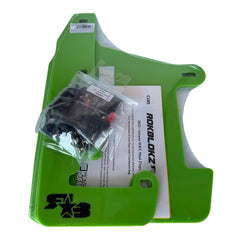 RokBlokz Short Rally Mud Flaps Lime Green Flaps Black Logo Subaru 2022-2026 WRX | S-VB-S-LGR/BLK