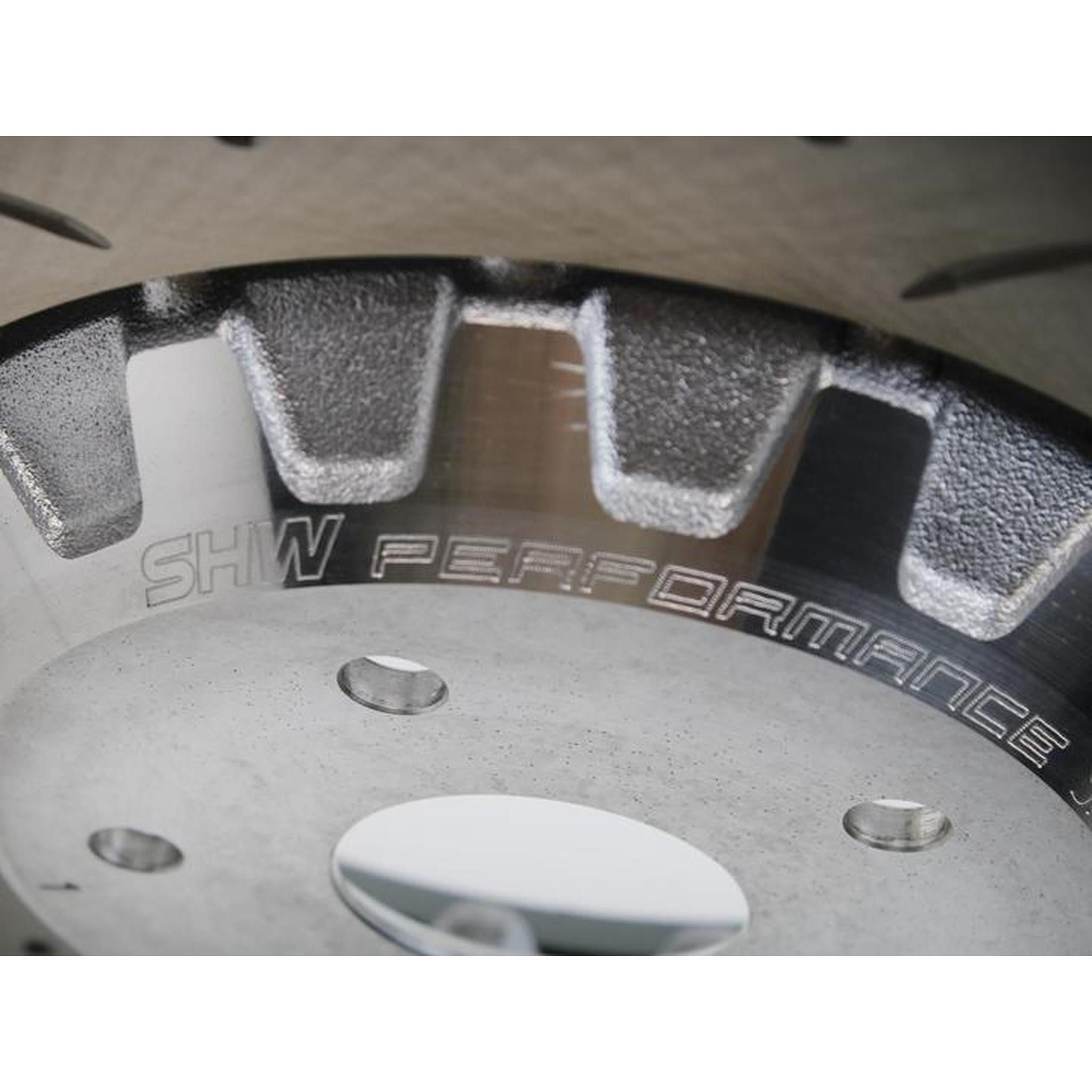 SHW Front Drilled-Slotted Lightweight Brake Rotor Subaru STI 18-21 and 2024+ WRX TR| SFX41002