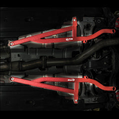 SMY Center Floor Power Brace Kit Wrinkle Black Subaru WRX / STI 2008-2021 | SMY-SUSBK-MIDDLE