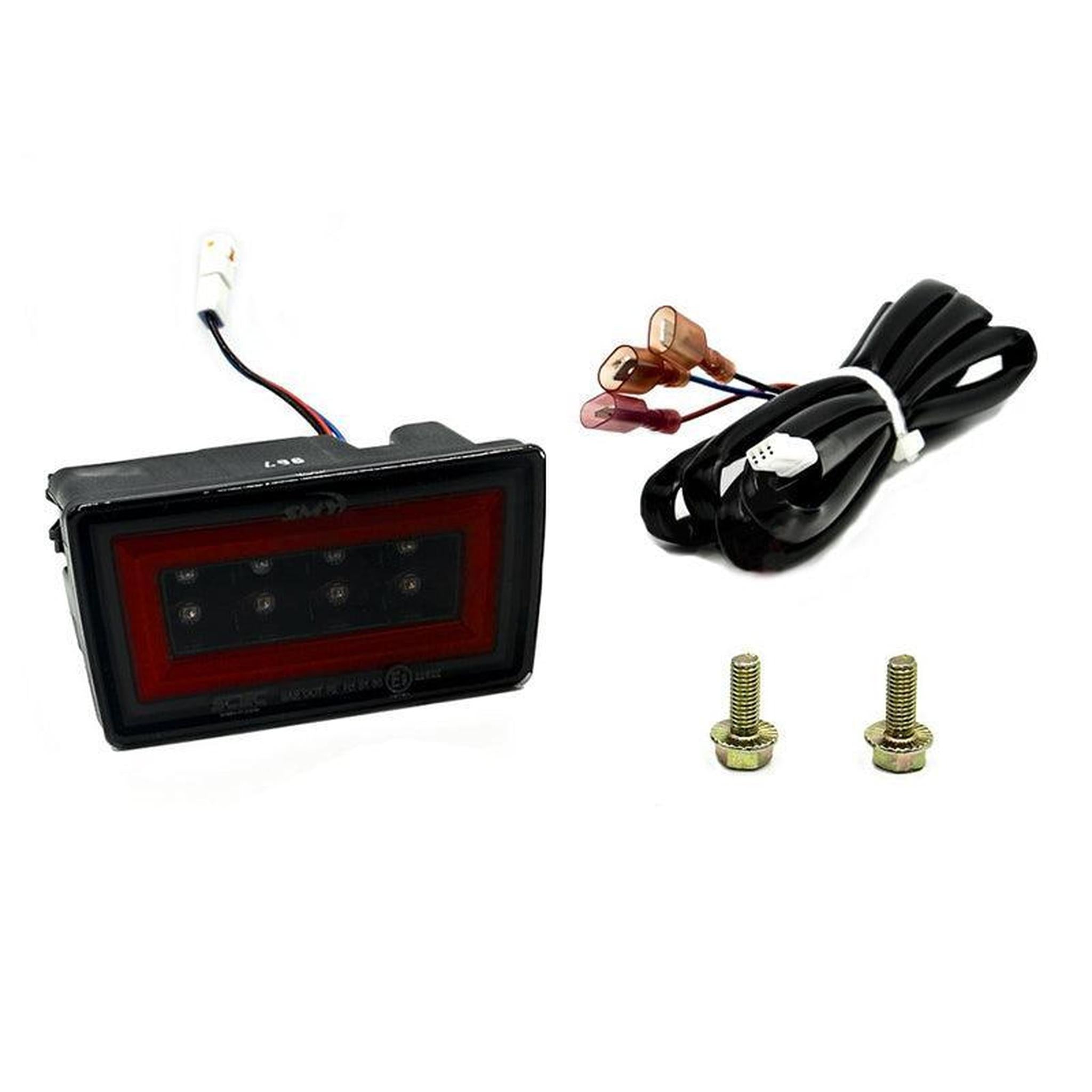 SMY F1 V3 Hyperflash Rear Brake Light (RBL) Smoked w/ DRL Red Light Bar Subaru WRX / STI Sedan 2011-2014
