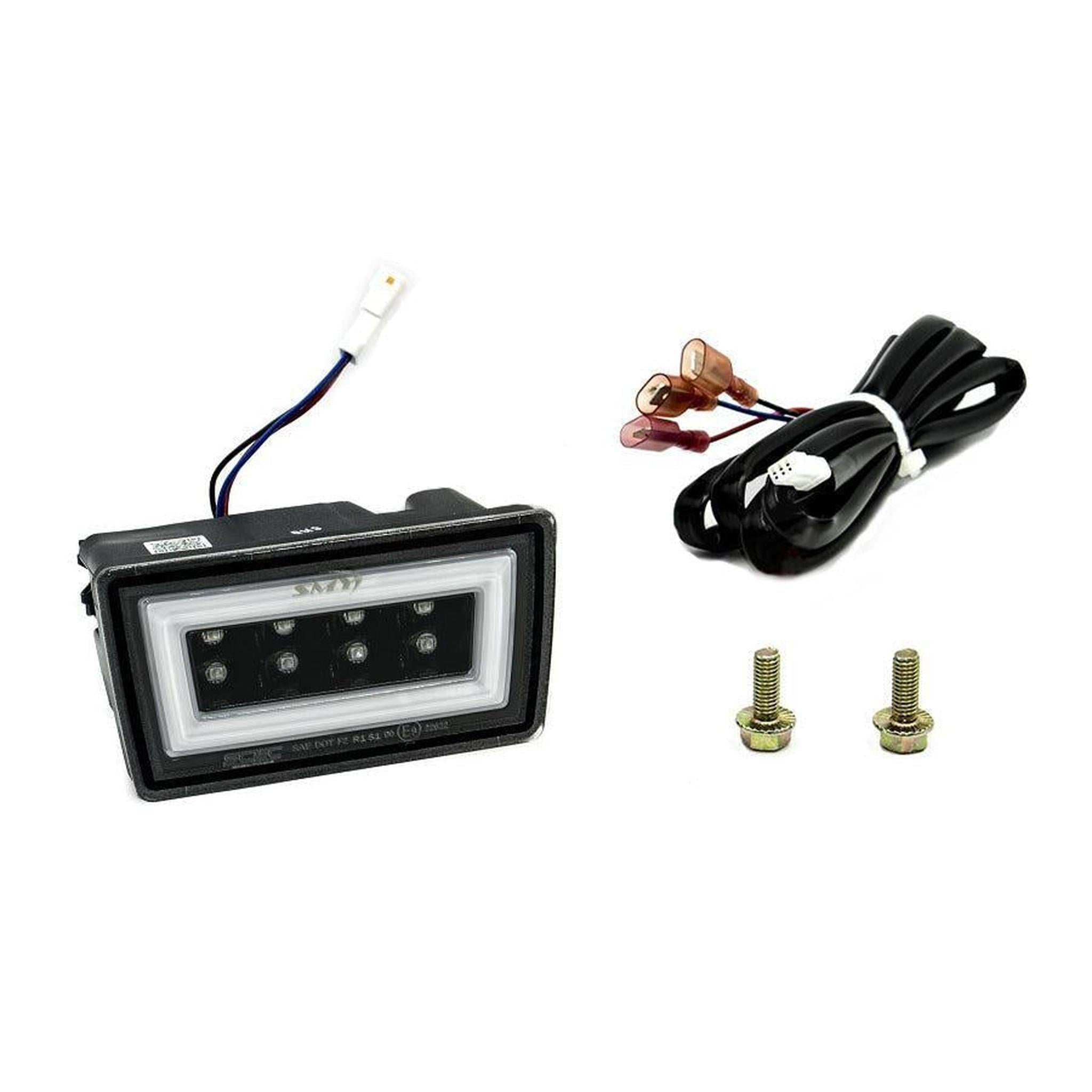 SMY F1 V3 Hyperflash Rear Brake Light (RBL) Smoked w/ DRL White Light Bar Subaru WRX / STI Sedan 2011-2014