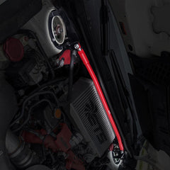 SMY Tallboy Front Strut Tower Brace Wrinkle Black WRX / STI 2015-2021 | SMY-SUS-TWBVA