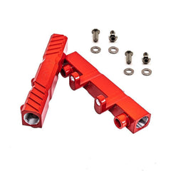SMY Top Feed Aluminum Red Fuel Rails Subaru WRX 2002-2014 / STI 2007-2021
