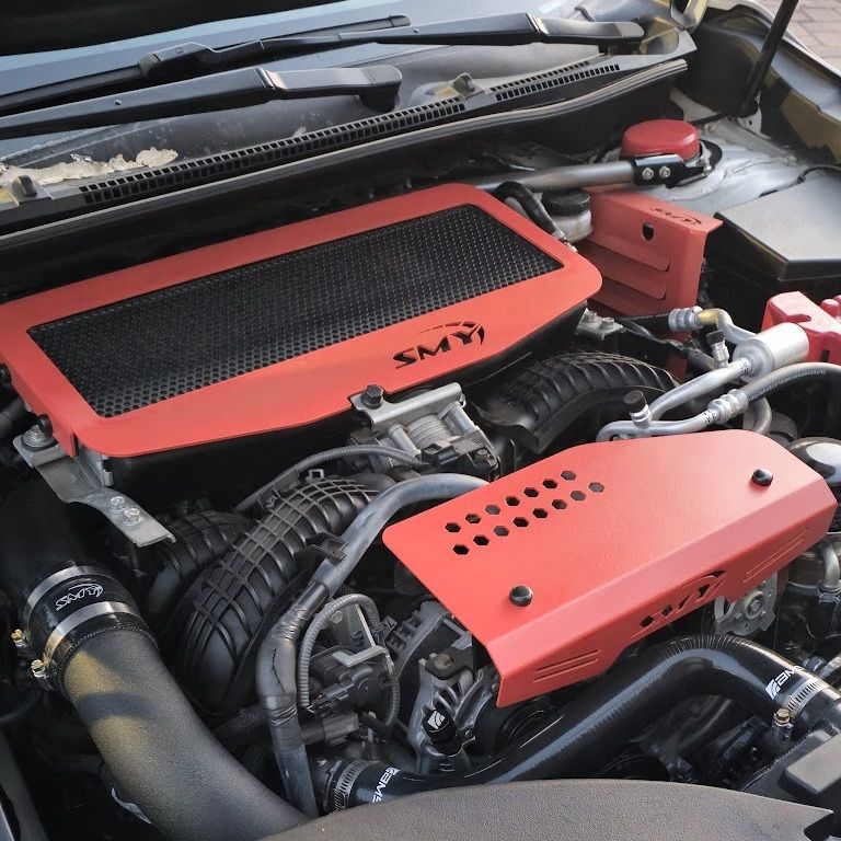 SMY V2 Pulley / Alternator Cover Wrinkle Red Subaru WRX 2022-2026 | SMY-PCV2-VBRD