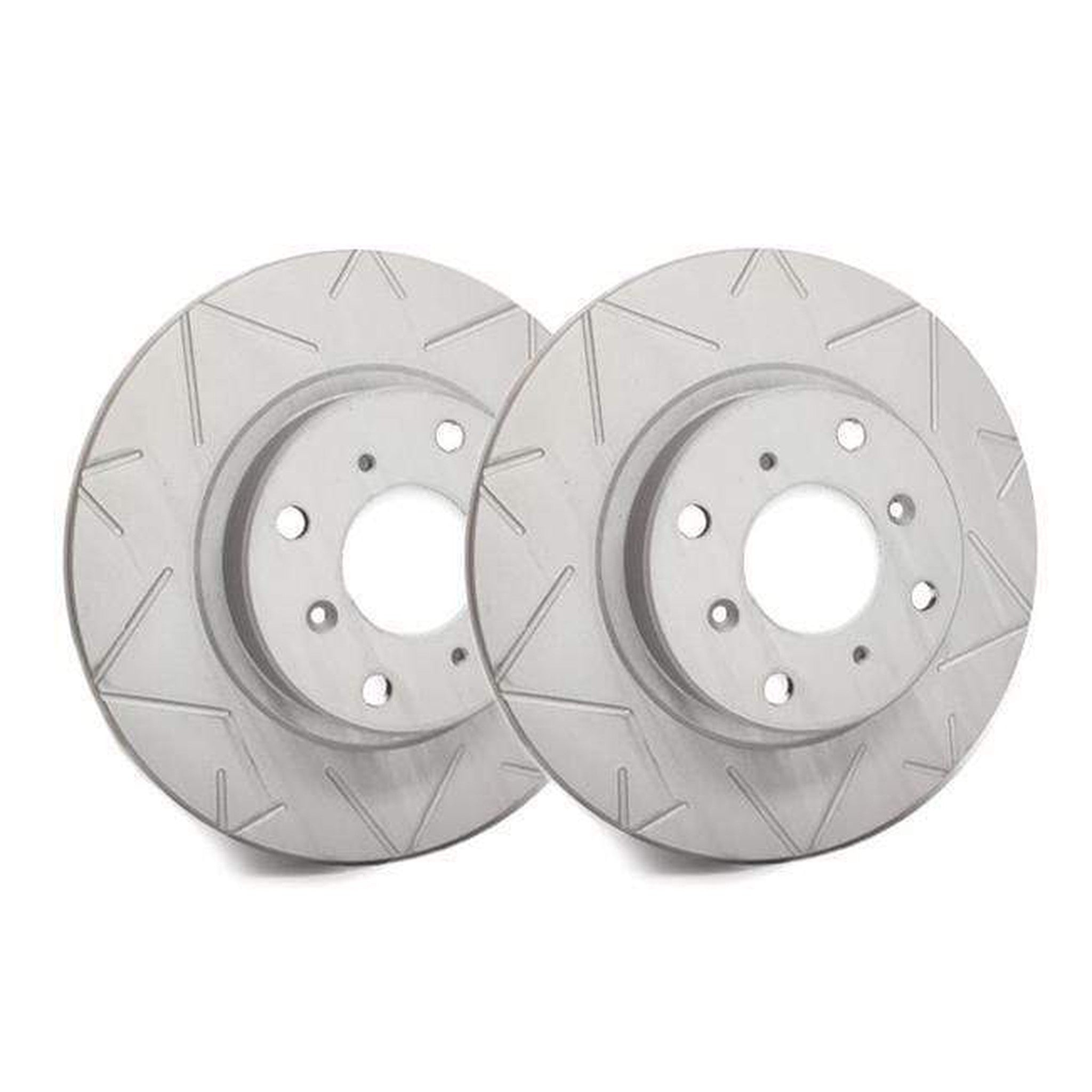 SP Performance Front Pair Peak Series Slotted Rotors Gray Subaru Forester XT 2014-2018 | V47-408