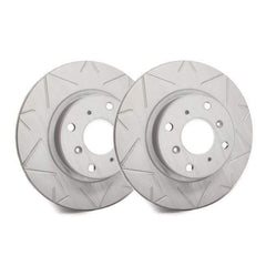 SP Performance Front Pair Peak Series Slotted Rotors Gray Subaru Forester XT 2014-2018 | V47-408