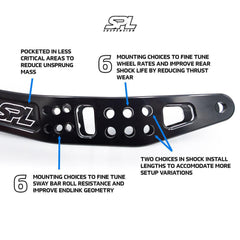 SPL Titanium Rear Lower Camber Arms Subaru WRX / STI 2008-2025 / Scion FR-S 2013-2016 / Subaru BRZ 2013-2026 | SPL RLL FRS