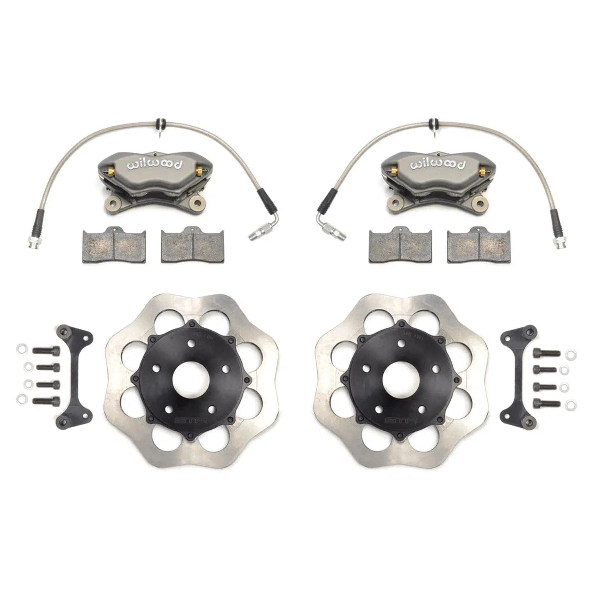STM Scalloped Lightweight Front Drag Brake Kit Subaru WRX 2022-2026 | STM-DBKF-22WRX-SCA