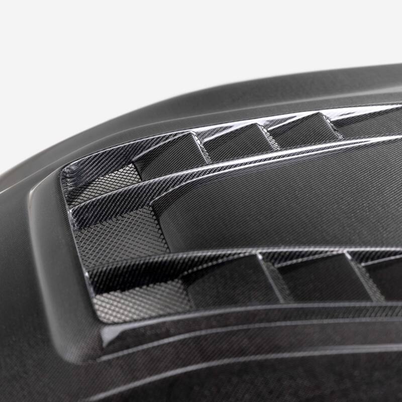 Seibon 23-25 Toyota Corolla GR TV-Style Double-Sided Carbon Fiber Hood | HD23TYGRCOR-TV-DS