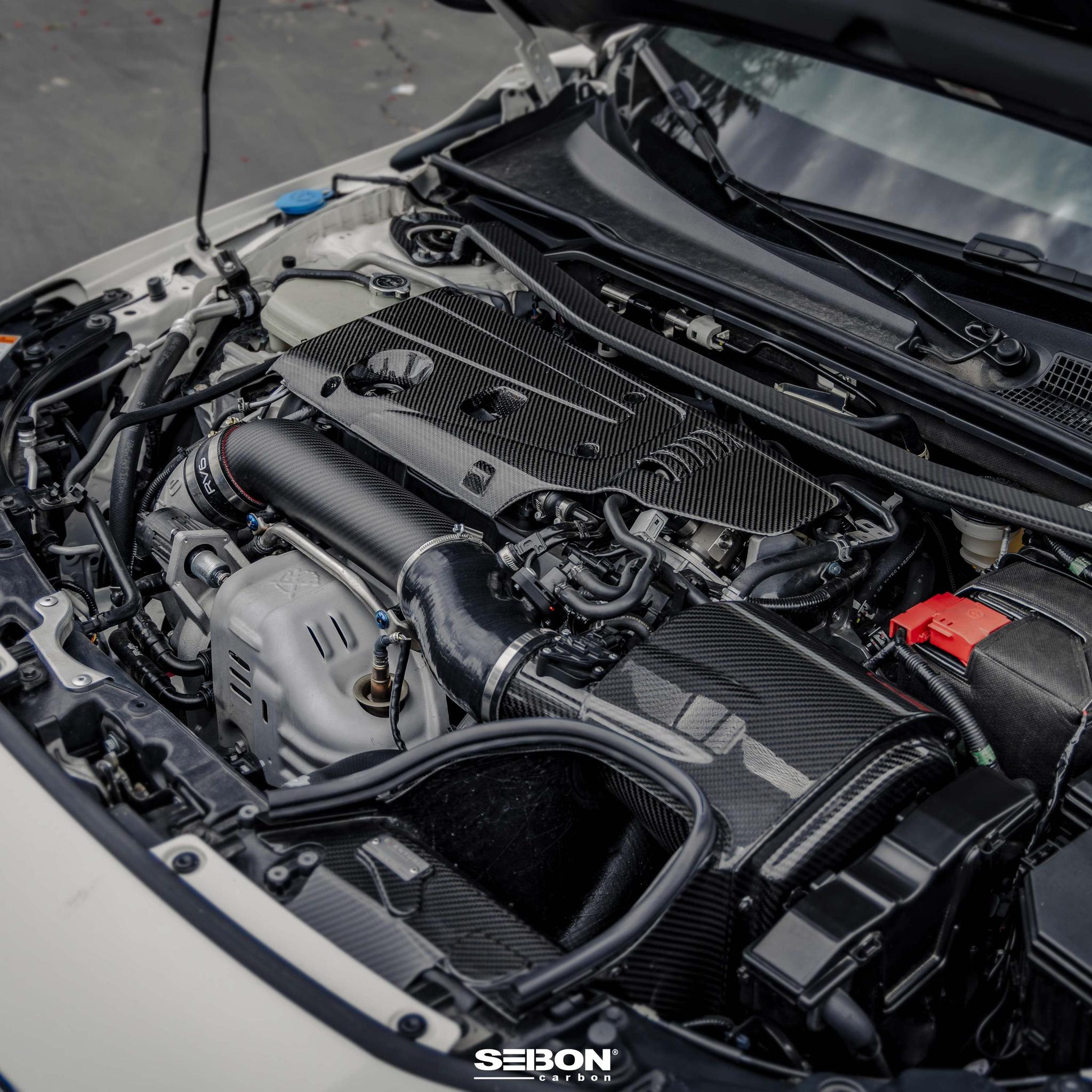 Seibon Carbon Fiber Engine Cover Honda Civic Type R 2017-2025 | EC17HDCVR