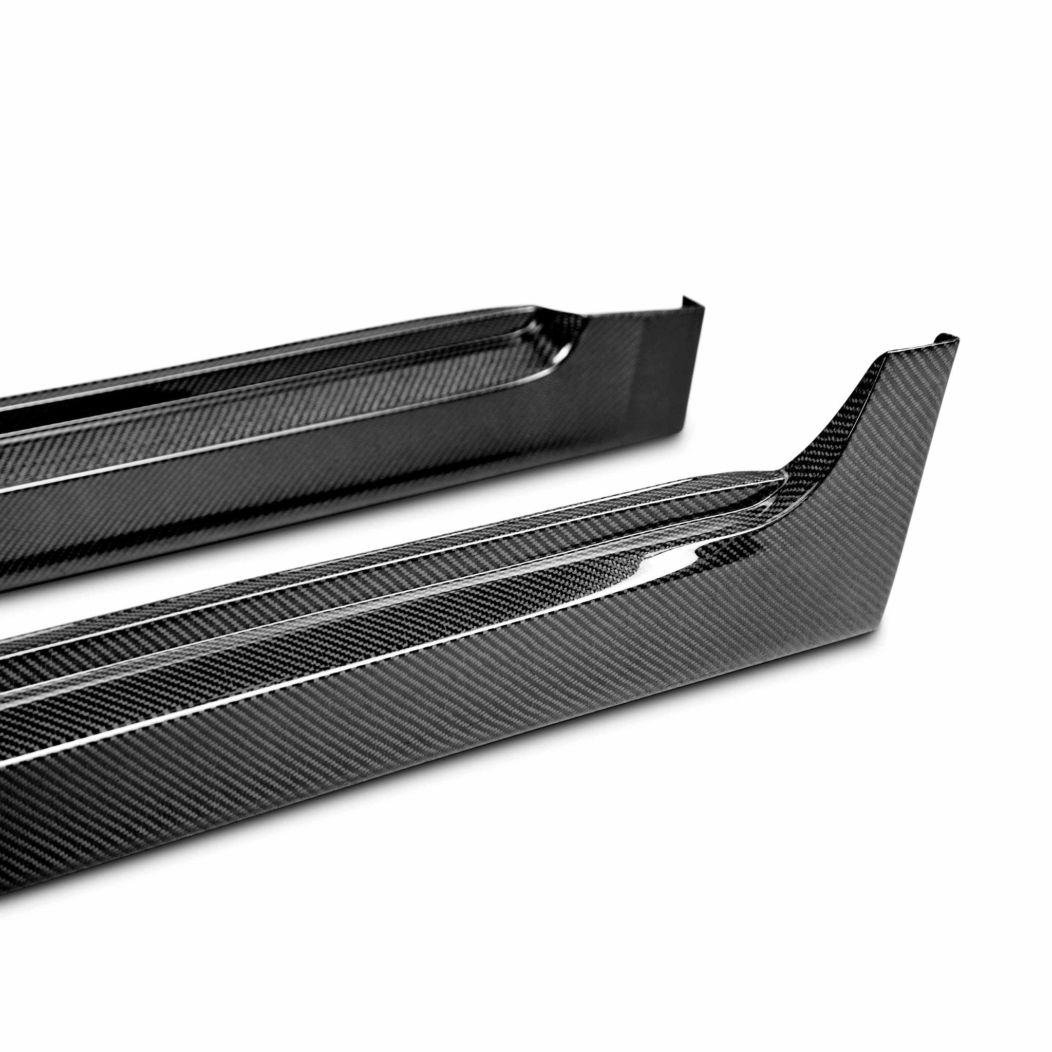 Seibon Carbon Fiber OEM Side Skirts Subaru WRX / STI 2008-2014 | SS0809SBIMPSTI-OE