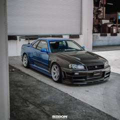 Seibon DS Carbon Fiber Hood Nissan Skyline R34 GT-R 1999-2002 | HD9901NSR34-DS