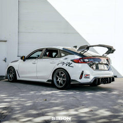 Seibon MB-Style Carbon Fiber Rear Spoiler Honda Civic Type R 2023-2025 | RS23HDCVRC-MB