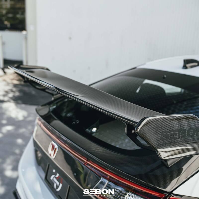 Seibon MB-Style Carbon Fiber Rear Spoiler Honda Civic Type R 2023-2025 | RS23HDCVRC-MB