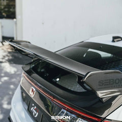 Seibon MB-Style Carbon Fiber Rear Spoiler Honda Civic Type R 2023-2025 | RS23HDCVRC-MB