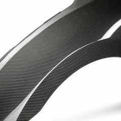 Seibon OE-Style Gloss Carbon Fiber Front Fenders Honda Civic Type R 2017-2021 | FF17HDCVR-OE