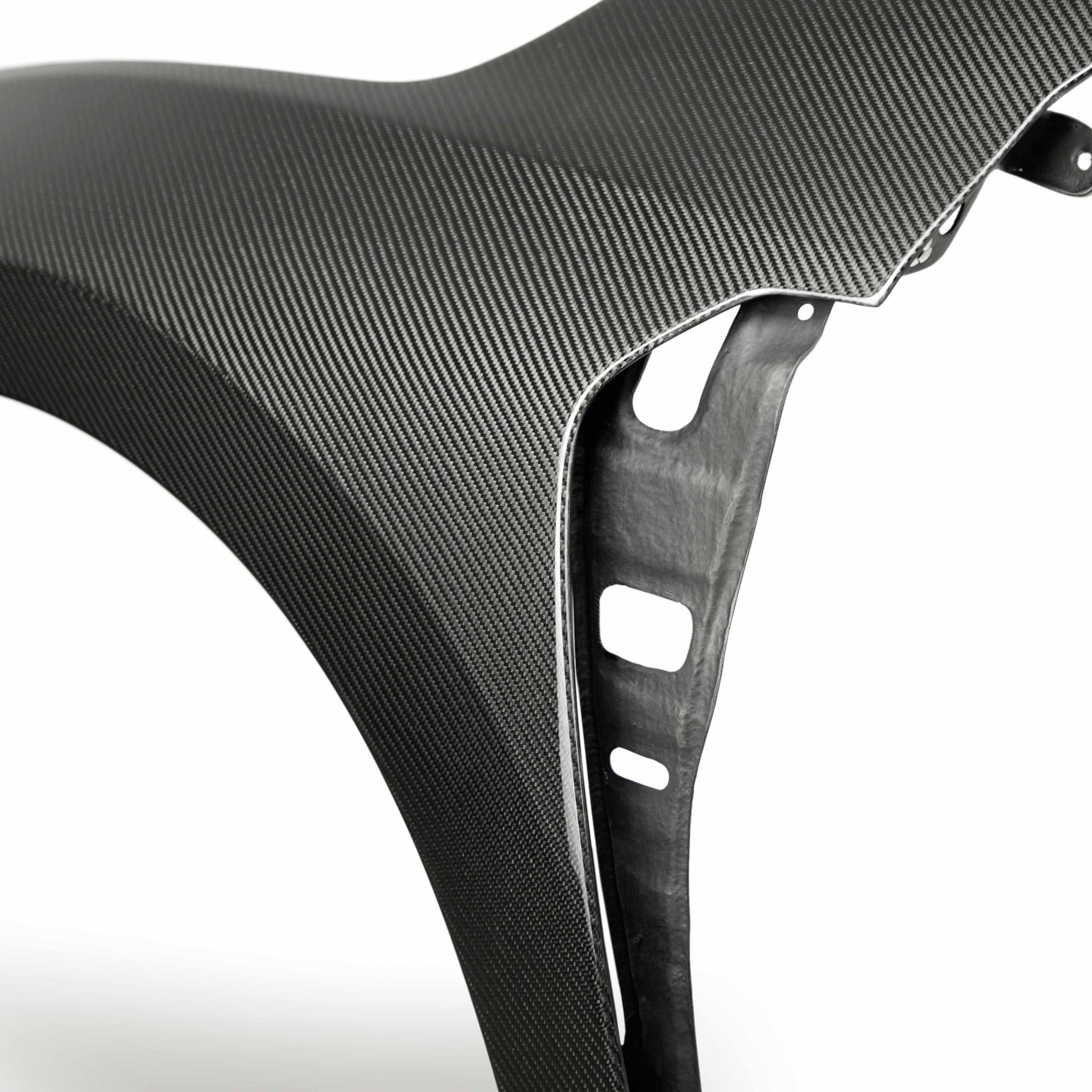 Seibon OE-Style Gloss Carbon Fiber Front Fenders Honda Civic Type R 2017-2021 | FF17HDCVR-OE
