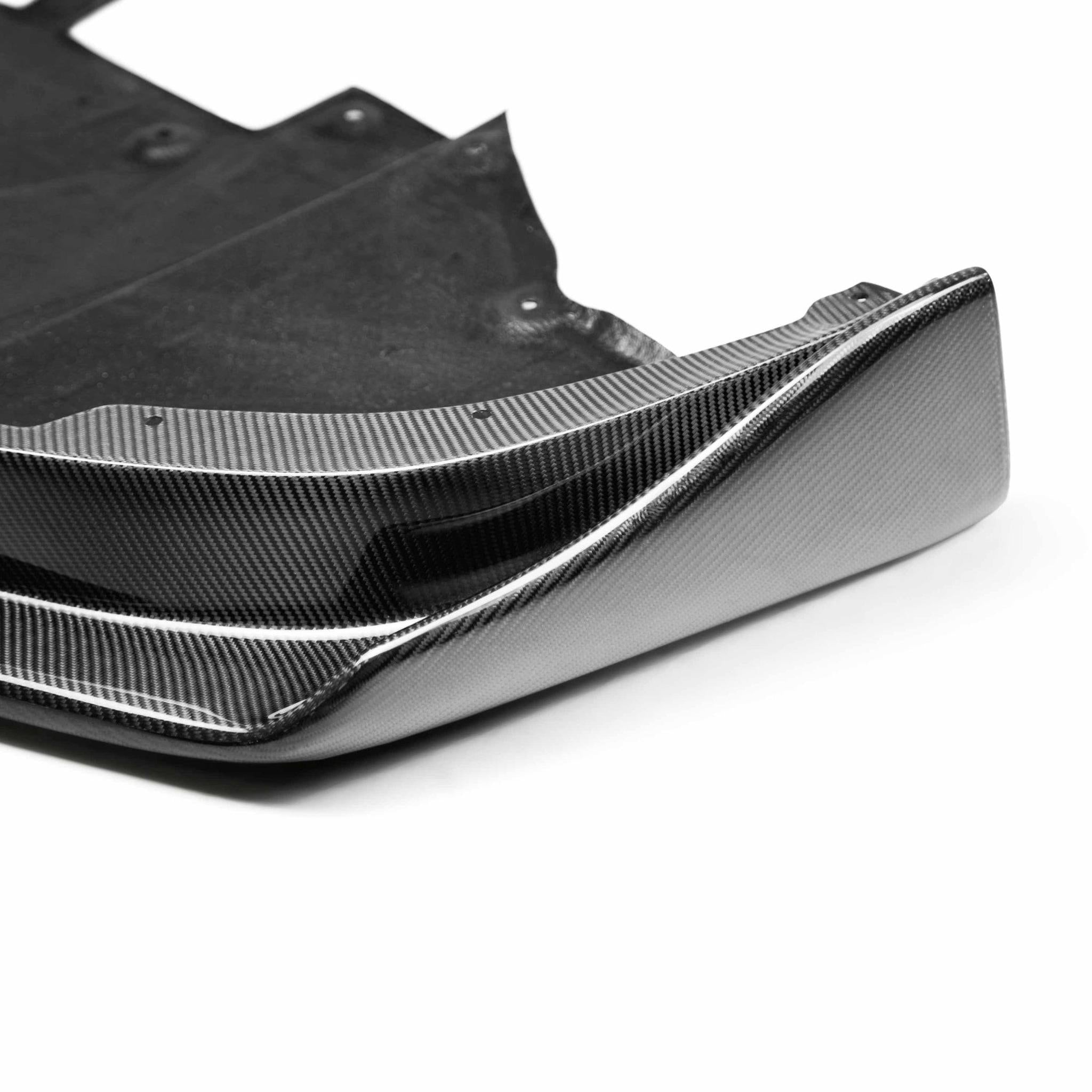 Seibon SS Style Carbon Fiber Front Lip Spoiler Nissan GTR 2009-2011 | FL0910NSGTR-SS