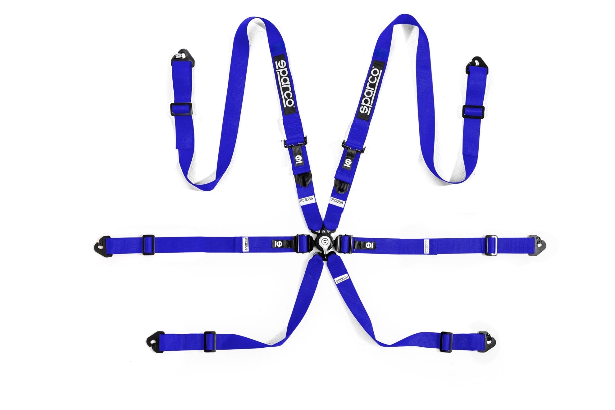 Sparco Belt H-2 PD 6pt 2in Blue Harness - Blue | BRN0002B0B0100N