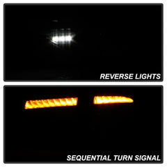 Spyder LED Tail Lights Seq Signal Black Subaru WRX Hatchback 2008-2014 | 5086730
