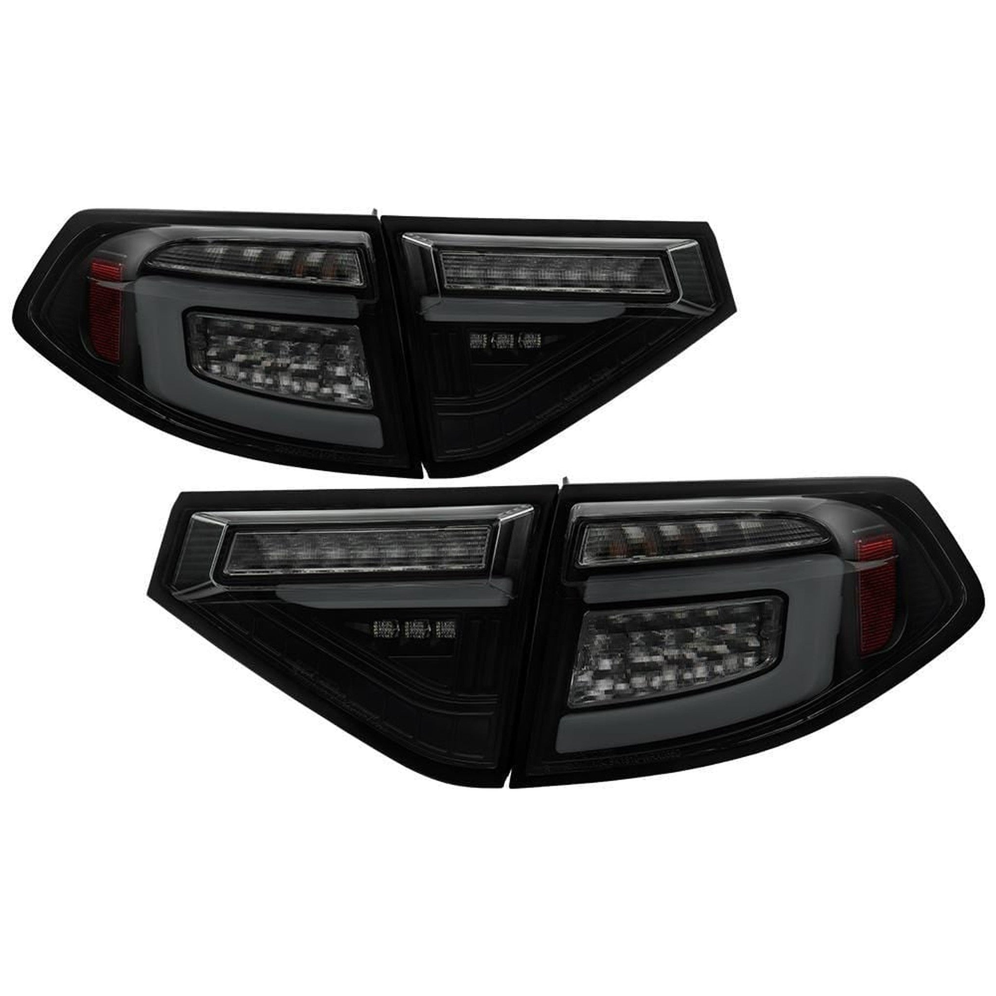 Spyder LED Tail Lights Sequential Black Smoke Subaru WRX Hatch 08