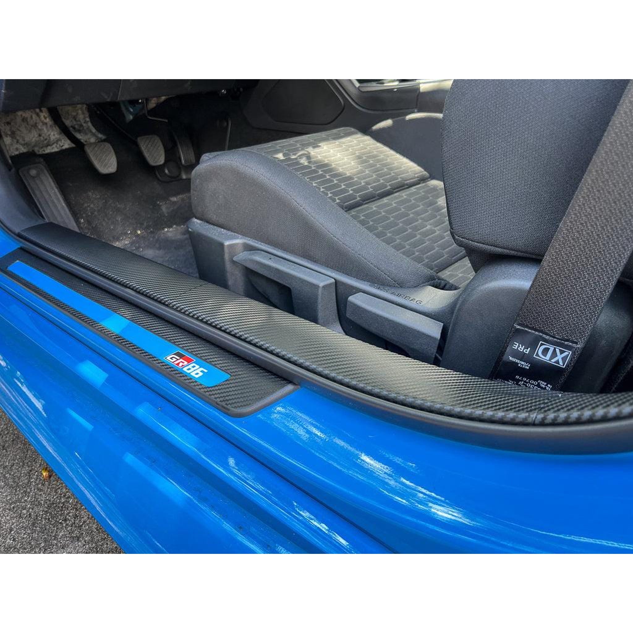 Sticker Fab 3D Carbon Door Sill Overlay Part 2 (Upper) - 2022-2026 BRZ / GR86