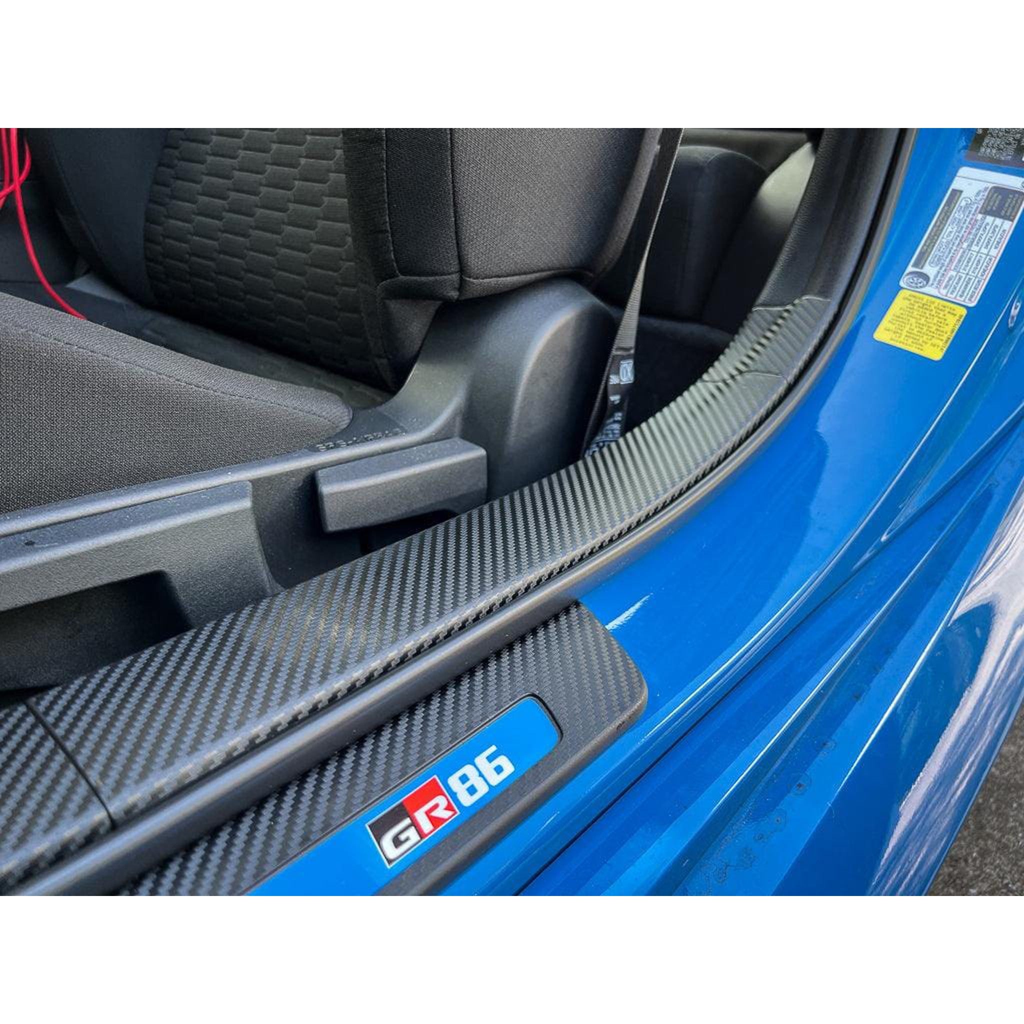 Sticker Fab 3D Carbon Door Sill Overlay Part 2 (Upper) - 2022-2026 BRZ / GR86