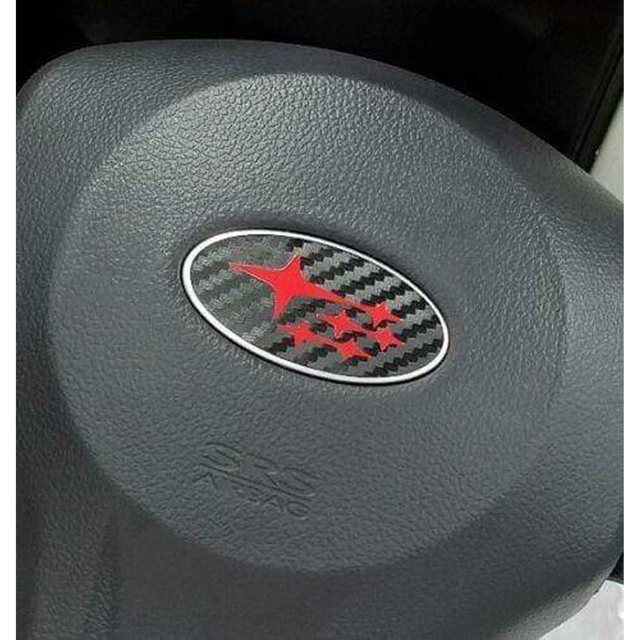 Sticker Fab Steering Wheel Emblem Overlay WRX / Crosstrek / Forester / BRZ 2005-2026
