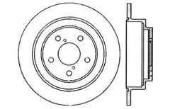 StopTech Slotted & Drilled Left Rear Rotor Subaru WRX 2002-2005 | 127.47011L
