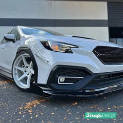 Strafe Design Subaru 2022-2026 WRX V1 Front Winglets Gloss Black | VBWRXFSWINGG