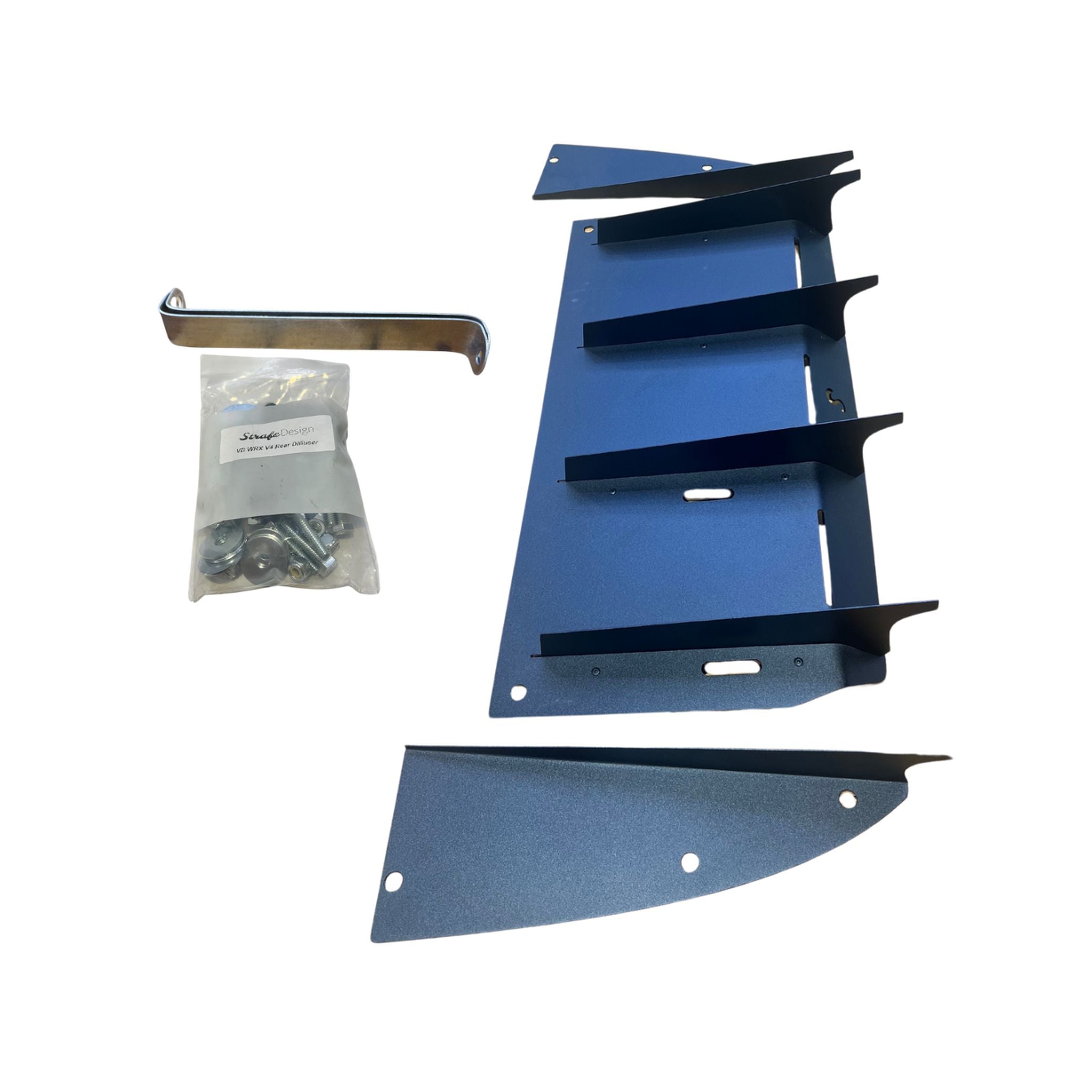 Strafe Design Subaru 2022-2026 WRX V4 Rear Diffuser Matte Black Aggressive (Swoop) | VBWRXV4RDSWM