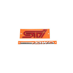 Subaru JDM Driver Side Trunk STI and AWD Emblem Kit WRX 2022-2026 | 93079VC070