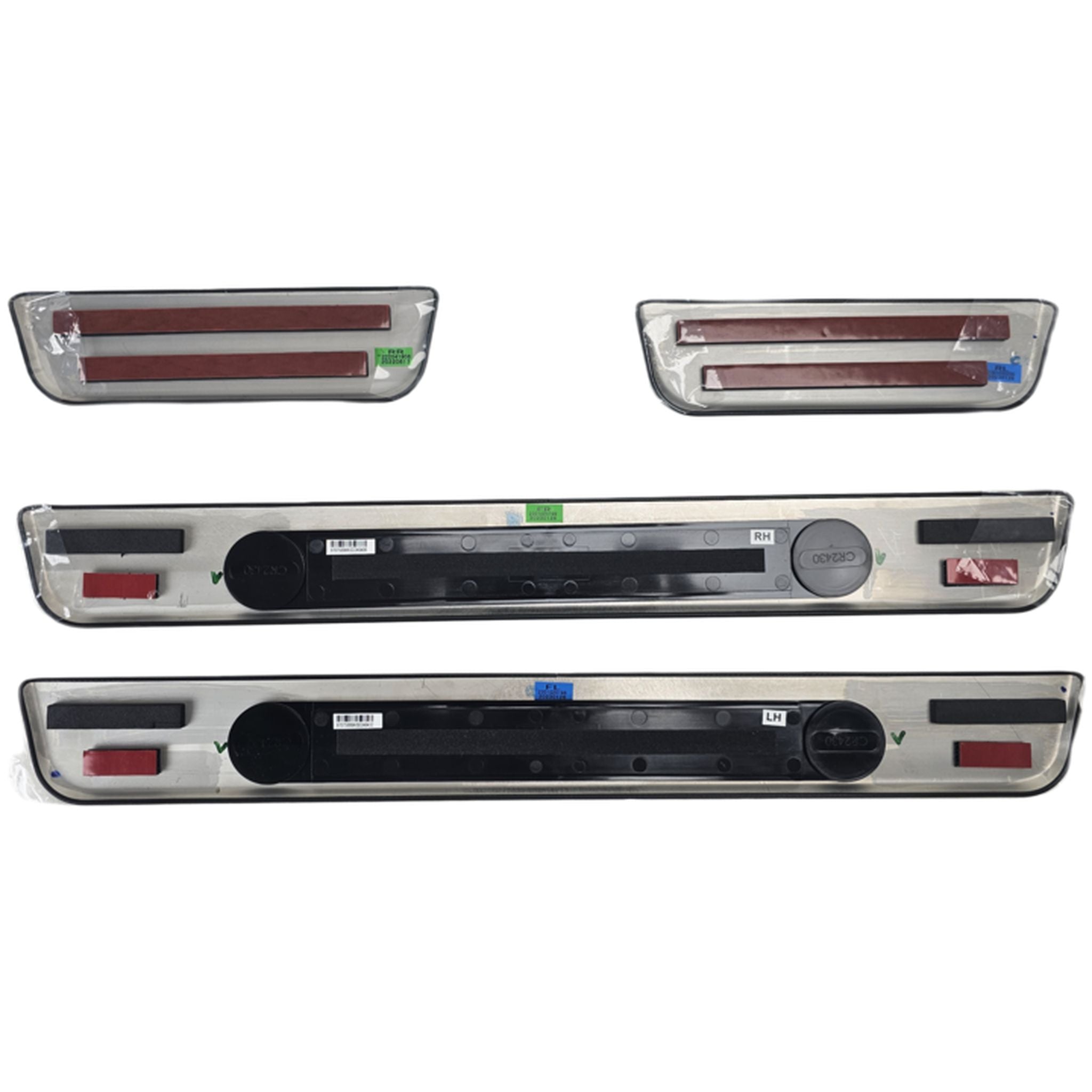 Subaru JDM STI Illuminated Checkered Style Door Sill Plates WRX 2015-2026 | E1017VC210