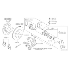 Subaru OEM 6-Pot Gold Brembo Brake Caliper - Rear Left Subaru WRX TS 2024 | 26692VC030