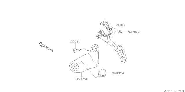 Subaru OEM Accelerator Pedal Sensor Subaru WRX / STI 2015-2021 | 36010FJ071