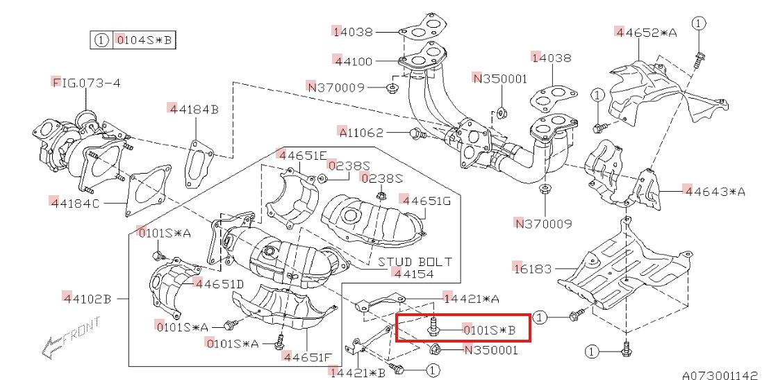 Subaru OEM Automatic Transmission Mount Bolt Subaru WRX / STI 2002-2026 | 010110250