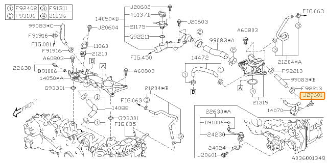 Subaru OEM Belt Tensioner Bolt | 808206010