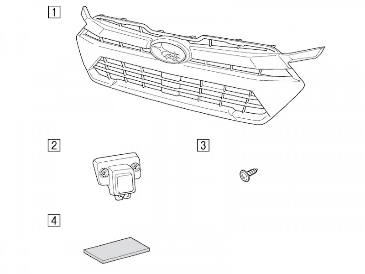 Subaru OEM Black Accessory Grille Subaru Crosstrek 2024-2025 | J1010FN500