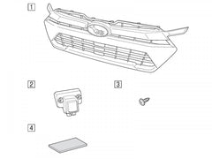 Subaru OEM Black Accessory Grille Subaru Crosstrek 2024-2025 | J1010FN500